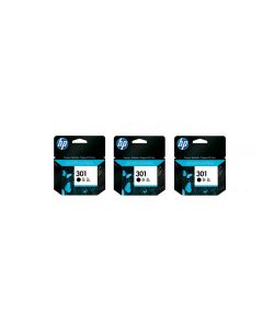 HP 301 Black Ink Cartridge - CH561EE  TRIPLE PACK