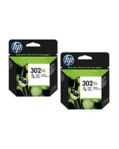 HP 302XL Colour Ink Cartridge - F6U67AE - TWIN BUNDLE
