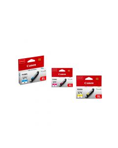 Canon CLI-571XL Cyan Magenta Yellow Bundle