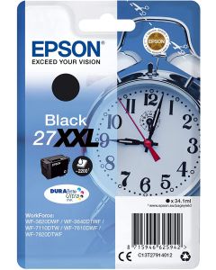 Epson Original T2791 Alarm Clock 27XXL Black Ink Cartridge
