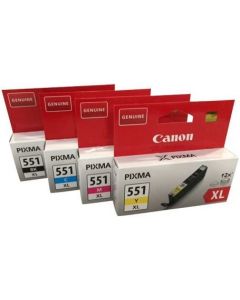 Canon CLI-551XL Black Cyan Magenta Yellow Bundle Pack