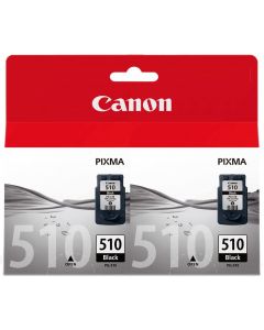 Canon Original PG-510 Black Ink Cartridge Twin Pack