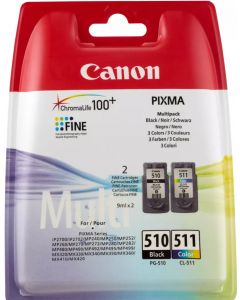 Canon PG-510 Black &amp; CL-511 Colour Ink Cartridge Combo Pack - 2970B010