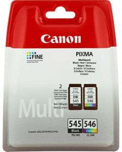 Canon PG-545 Black &amp; CL-546 Colour Ink Cartridge Combo Pack - 8287B005
