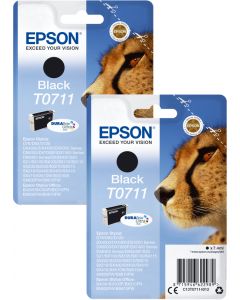 Epson Cheetah Black Ink Cartridge Twin Pack