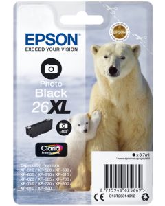 Epson Polar Bear 26XL Photo Black Ink Cartridge - T2631