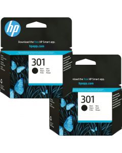 HP 301 Black Ink Cartridge Twin Pack