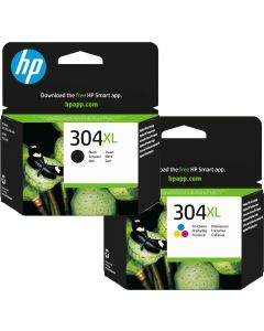 HP 304XL Black &amp; Colour Ink Cartridge Bundle Pack