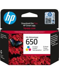 HP 650 Colour Ink Cartridge - CZ102AE
