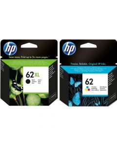 HP 62XL Black Ink Cartridge and HP 62 Colour Ink Cartridge Bundle