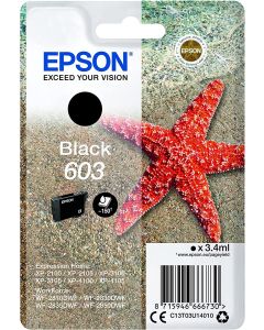 Epson Original T03U1 Starfish 603 Black Ink Cartridge - Standard Capacity