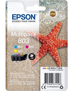 Epson Original T03U5 Starfish 603 C/M/Y 3 Colour Multipack