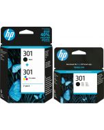 HP 301 Black &amp; 301 Combo Ink Cartridge Bundle Pack