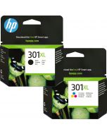 HP 301XL Black &amp; Colour Ink Cartridge Bundle Pack