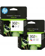 HP 302XL Black &amp; Colour Ink Cartridge Bundle Pack