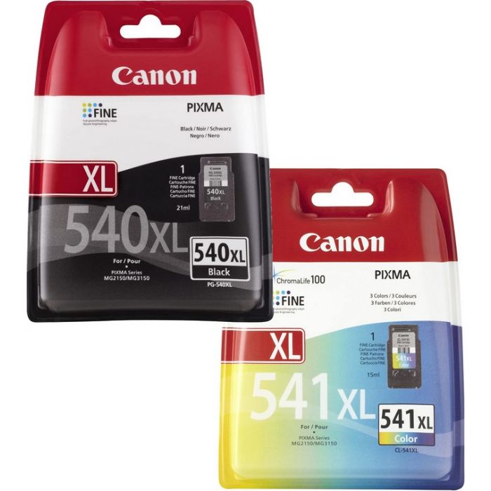 Canon PG-540XL Black & CL-541XL Colour Ink Cartridge Bundle Pack
